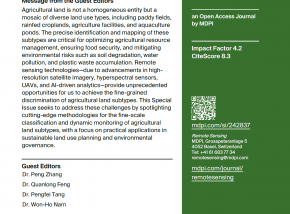 [Special Issue] Mapping and Monitoring of Agricultural Land Subtypes with Remote Sensing Technologies